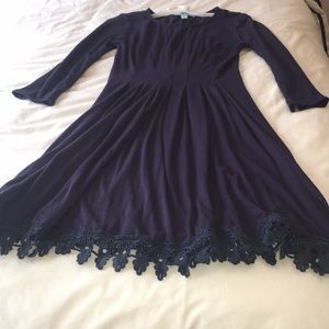Francesca’s Navy Lace Dresss